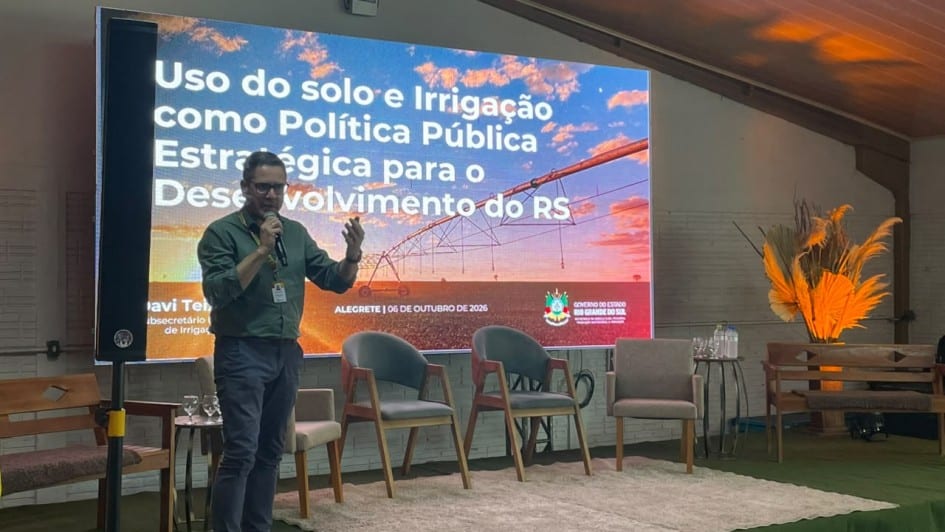 Encontro em Alegrete debate irrigação e tecnologias do Plano ABC+ RS