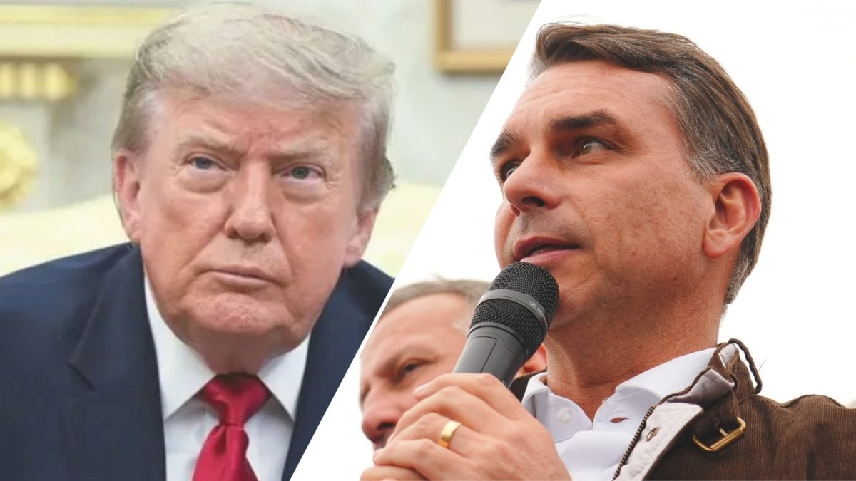 Vai falar de Flávio Bolsonaro? Trump se pronuncia em meio a rumores sobre chegada aos EUA
