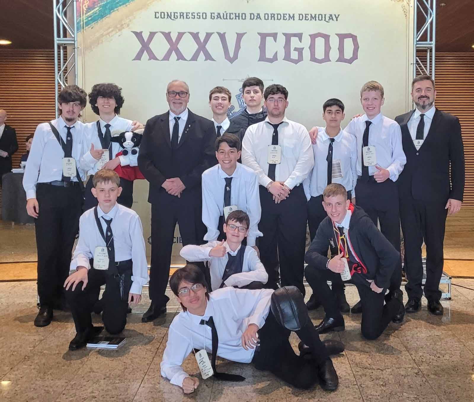 Capítulo São Pedro do Sul 1268 participa do 35º Congresso Gaúcho da Ordem DeMolay