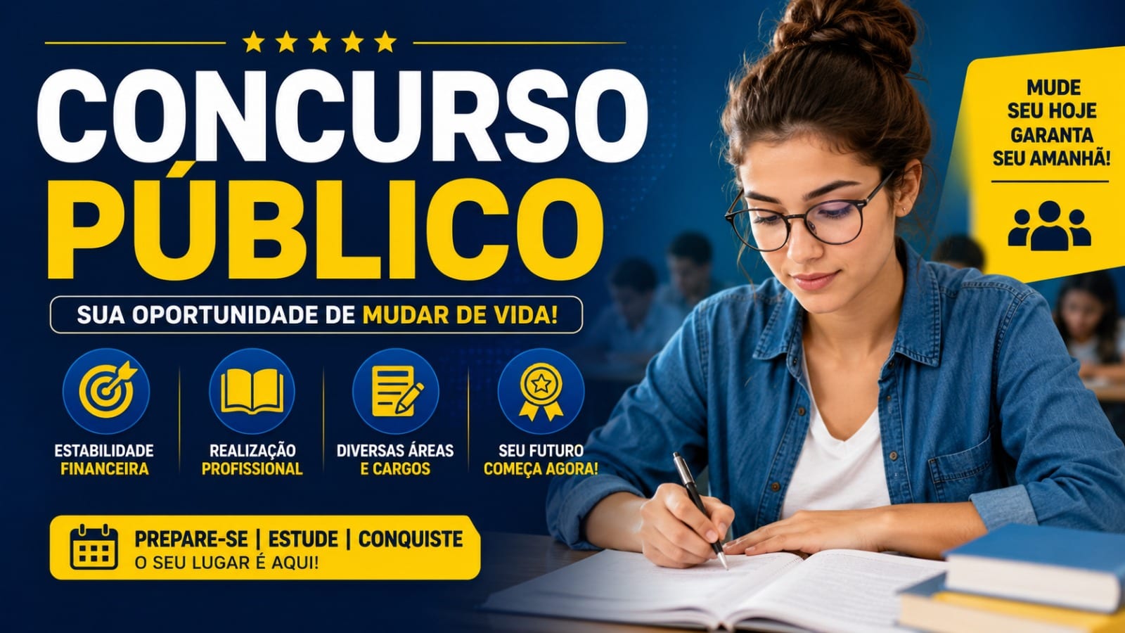 OPORTUNIDADE | Concurso Público da SEDUC com 2 mil vagas e salários de até R$ 6,5 mil