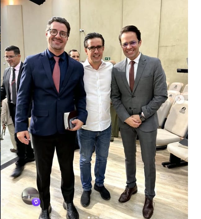 Renato Ribeiro (PL) foi recebido por Henrique César e pastor Cornélio Neto