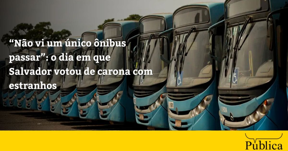 “Não vi um único ônibus passar”: o dia em que Salvador votou de carona com estranhos
