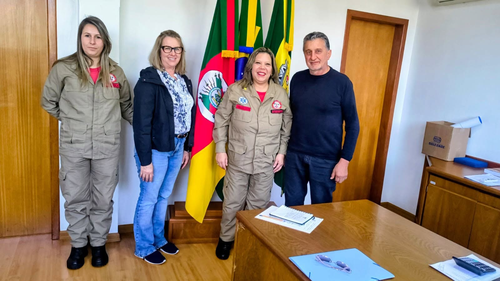 Projeto Bombeiro Civil Mirim é apresentado à Administração Municipal de Aratiba