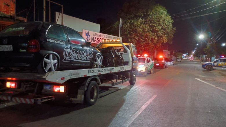 Operação em Aparecida apreende veículos de manobras perigosas