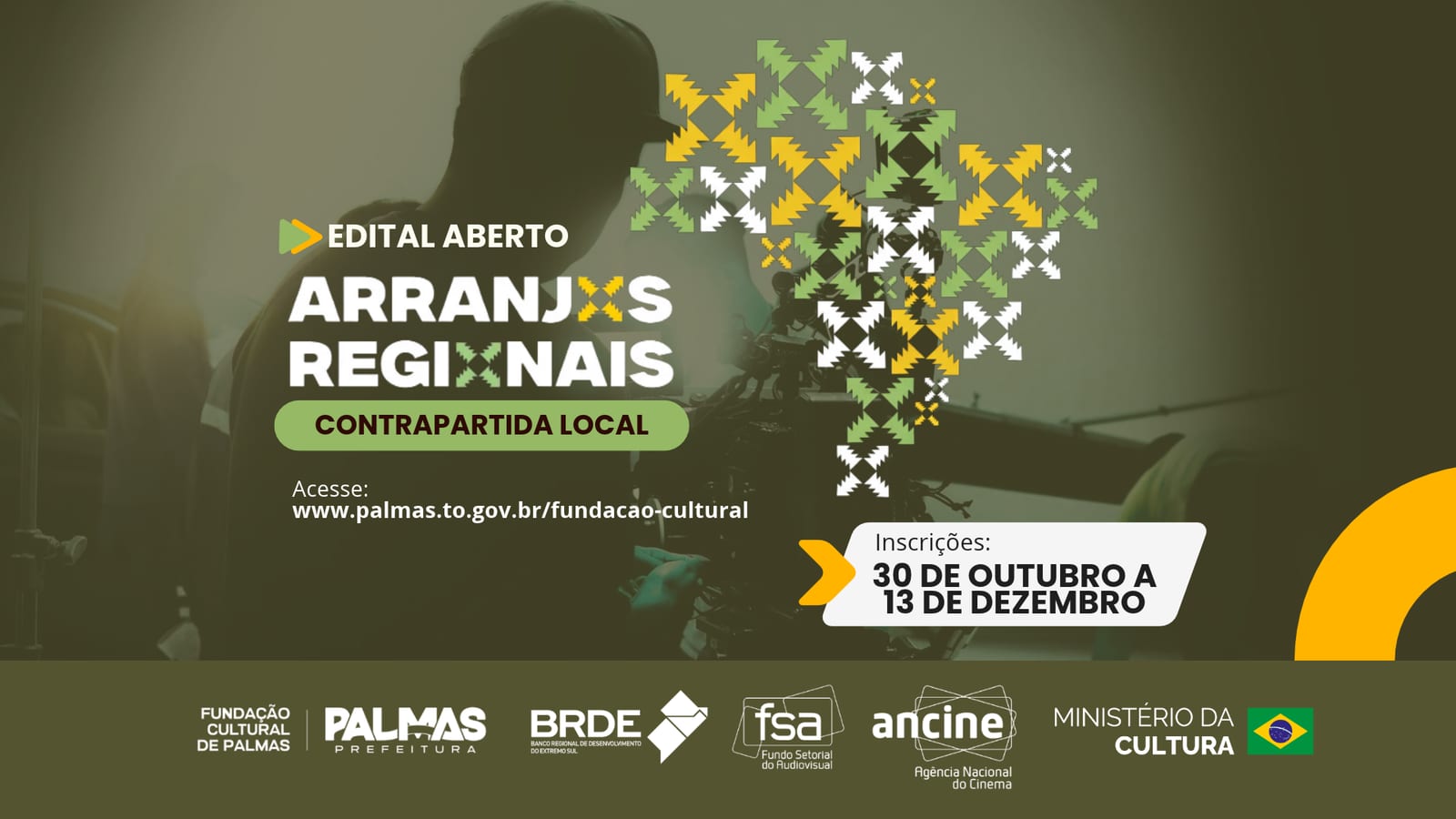 Fundação Cultural de Palmas abre inscrições para edital de R$ 425 mil destinado a projetos audiovisuais nesta sexta-feir