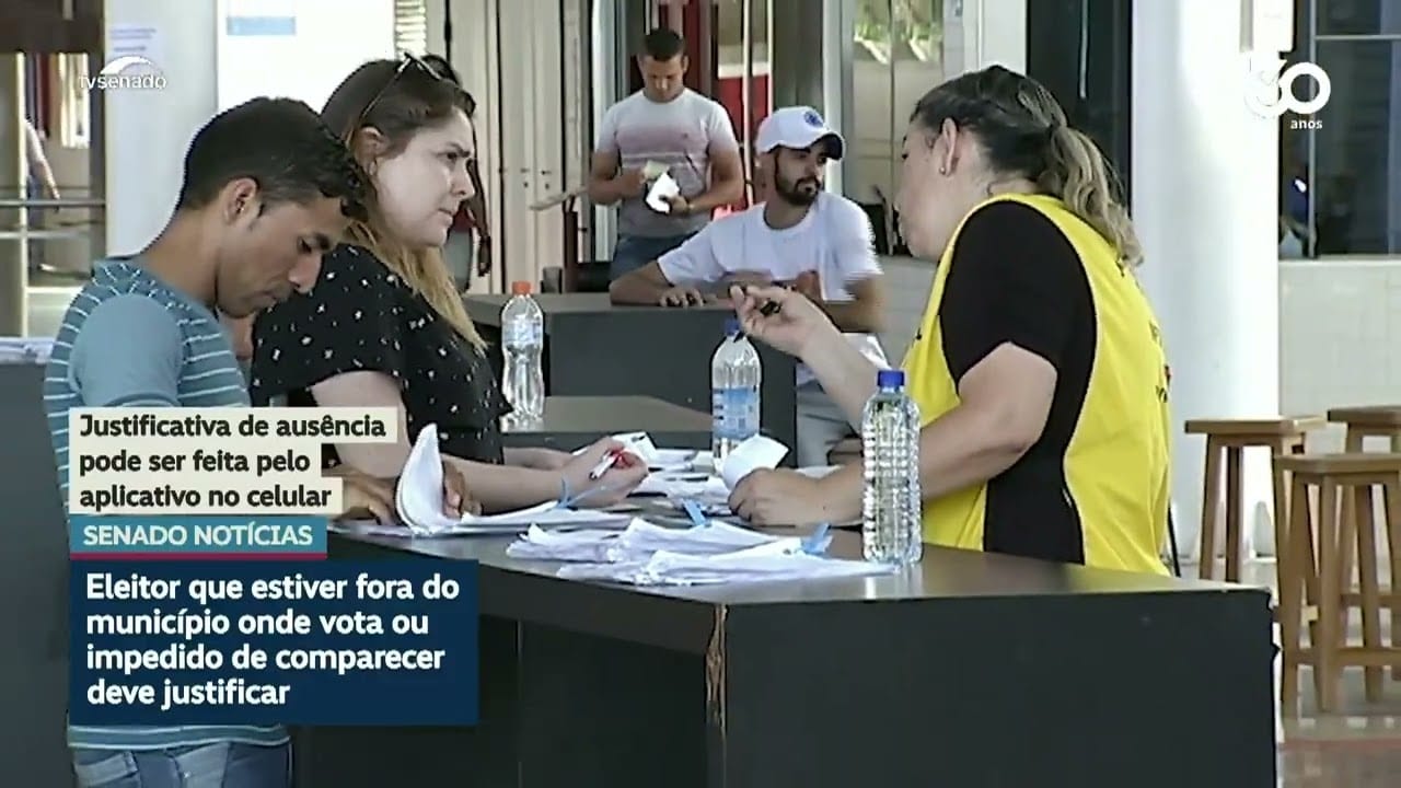 Eleitores poderão justificar ausência pelo app do TSE