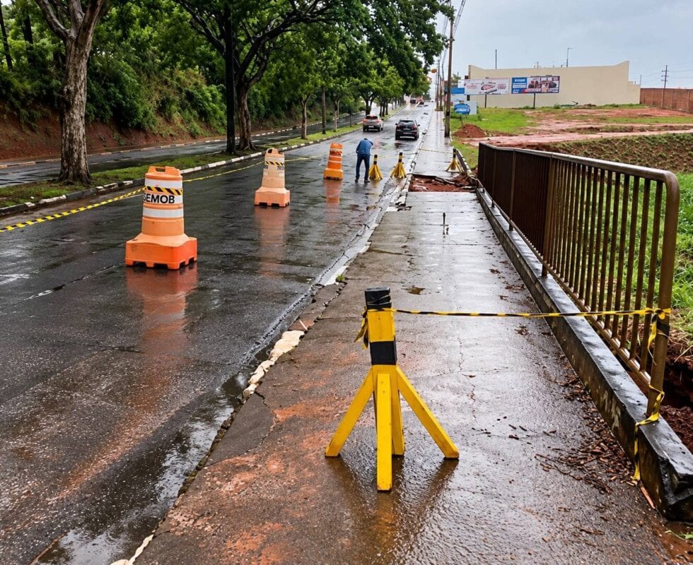 Engenheiros da prefeitura garantem que ponte da Salim Farah Maluf não corre risco de cair após avaliação