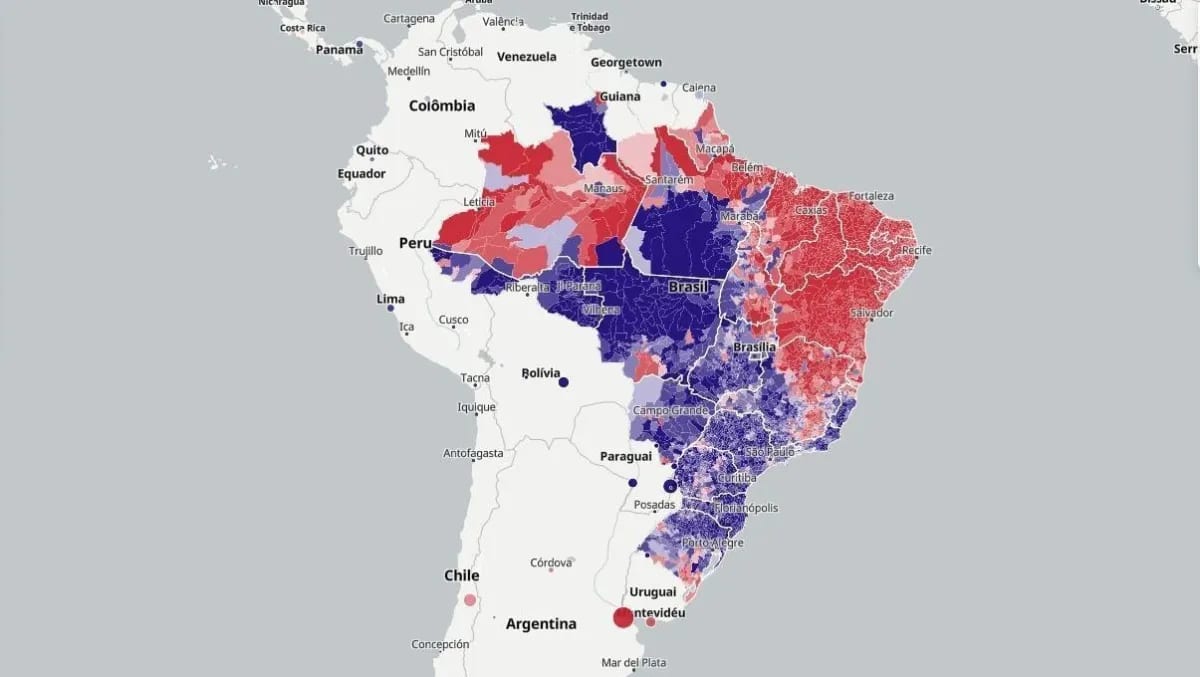 Divisão de votos nas eleições de 2026: uma análise por localidades no Brasil