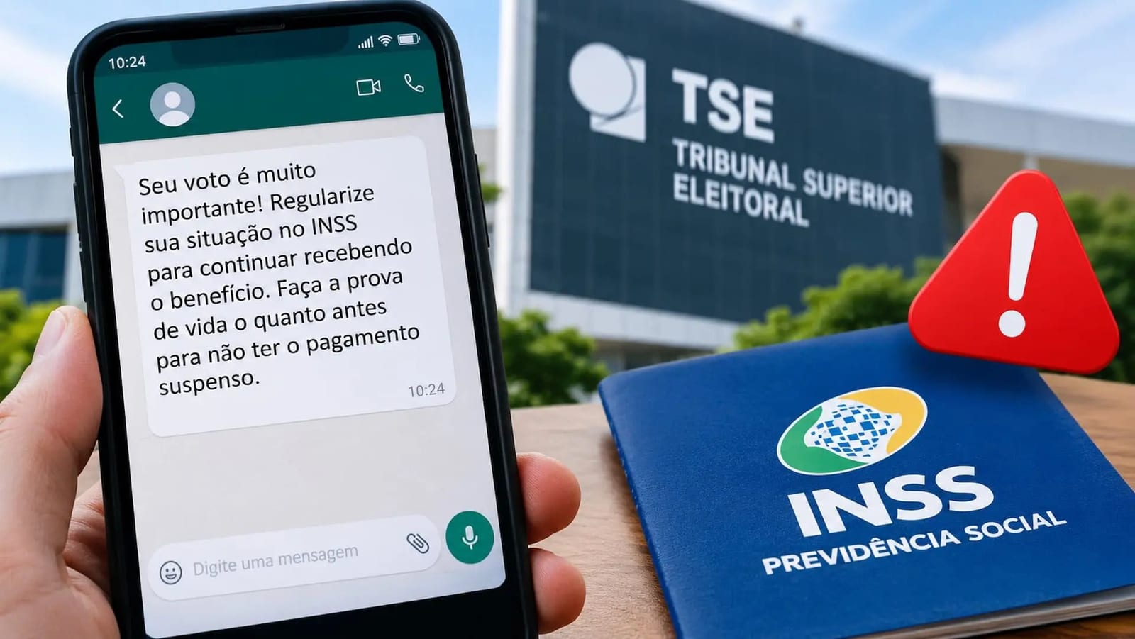 Mensagens sobre voto e prova de vida do INSS são questionadas no TSE