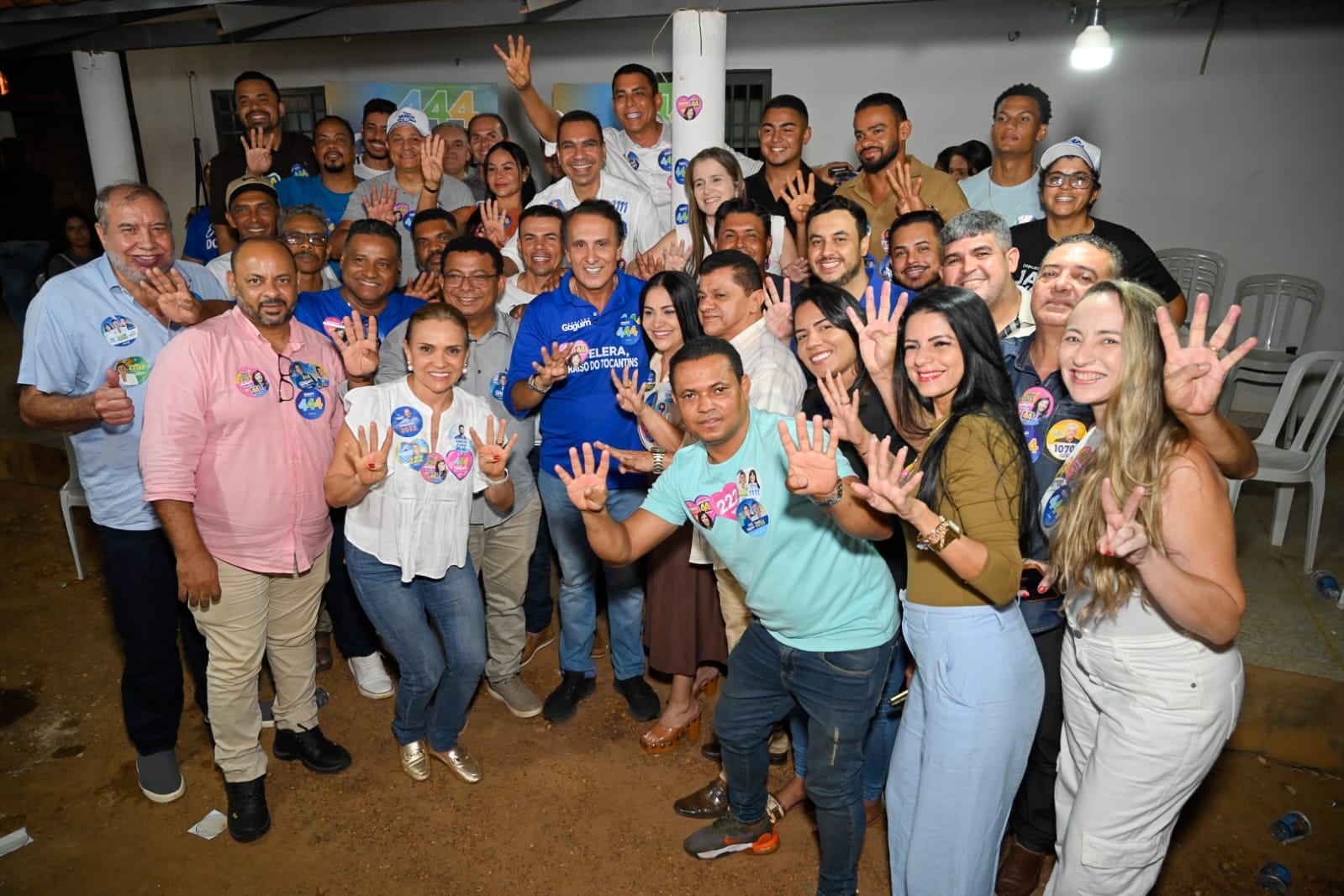 Gaguim faz reuniões em Palmas e comício em Paraíso; recebe apoio ao esporte
