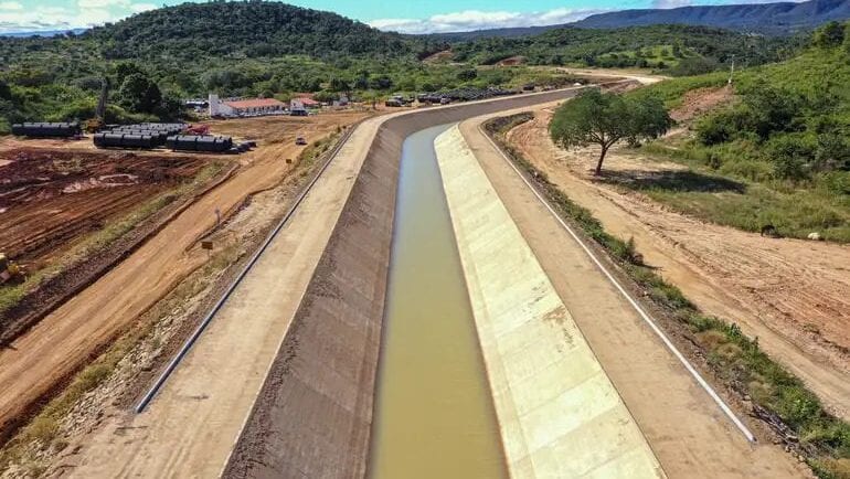 Obras do Cinturão das Águas do Ceará avançam para garantir mais segurança hídrica ao estado
