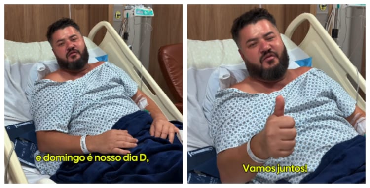 No leito de hospital, deputado baiano pede voto para seu candidato a presidente