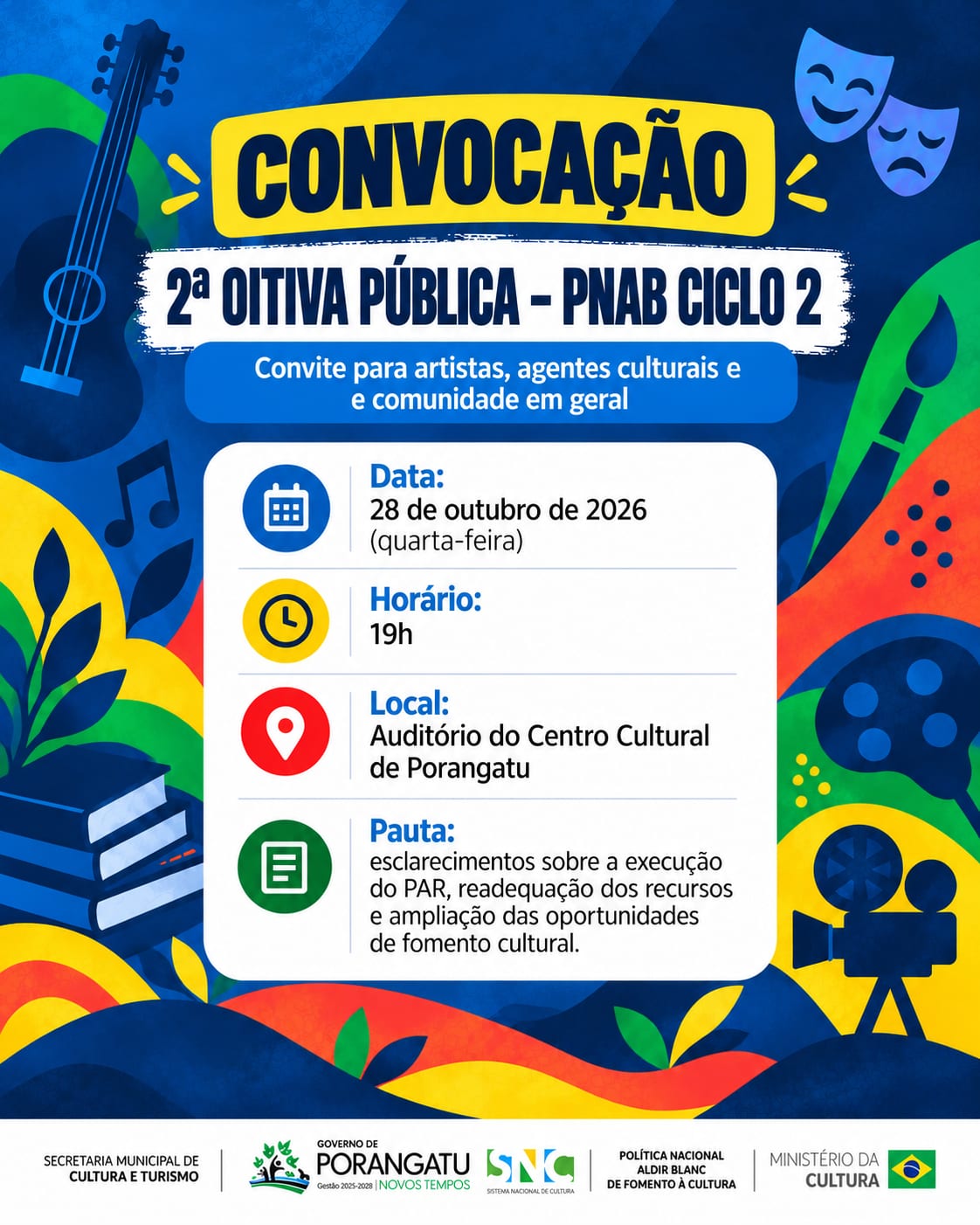 Porangatu convoca 2ª Oitiva Pública da PNAB Ciclo 2 para 28/10