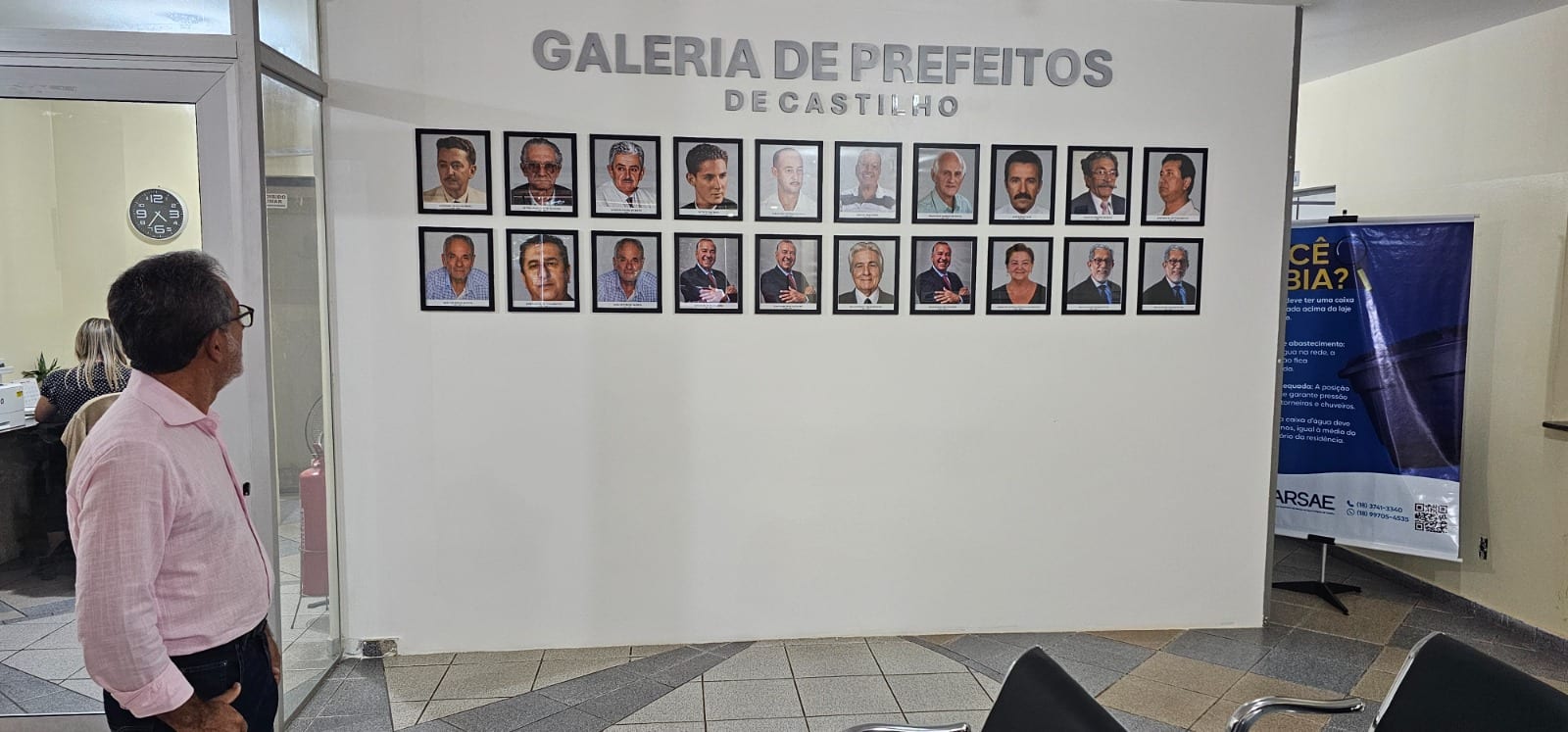 Paulo Boaventura inaugura Galeria de Prefeitos em Castilho nos 73 anos