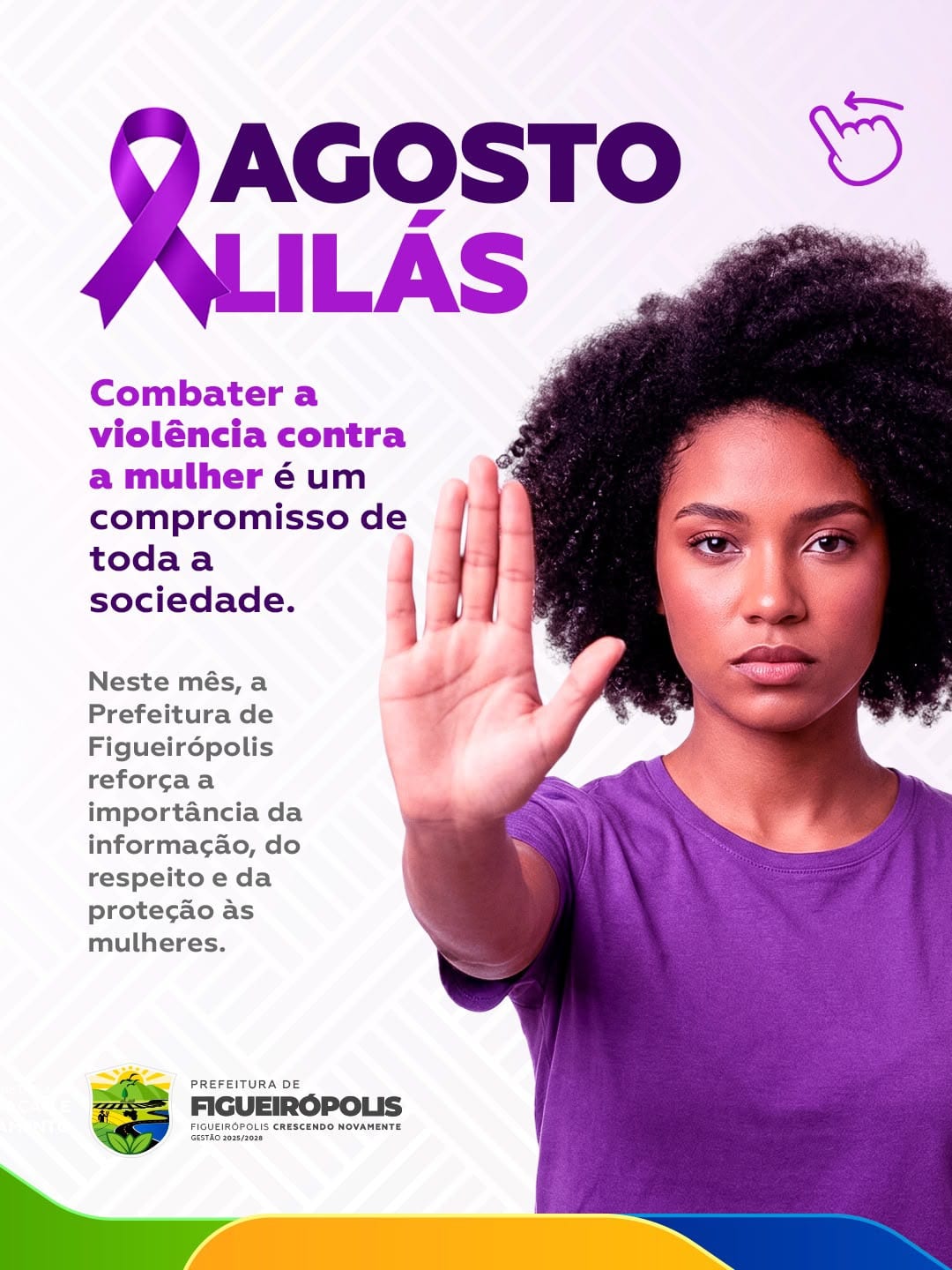 Figueirópolis lança campanha Agosto Lilás contra violência à mulher