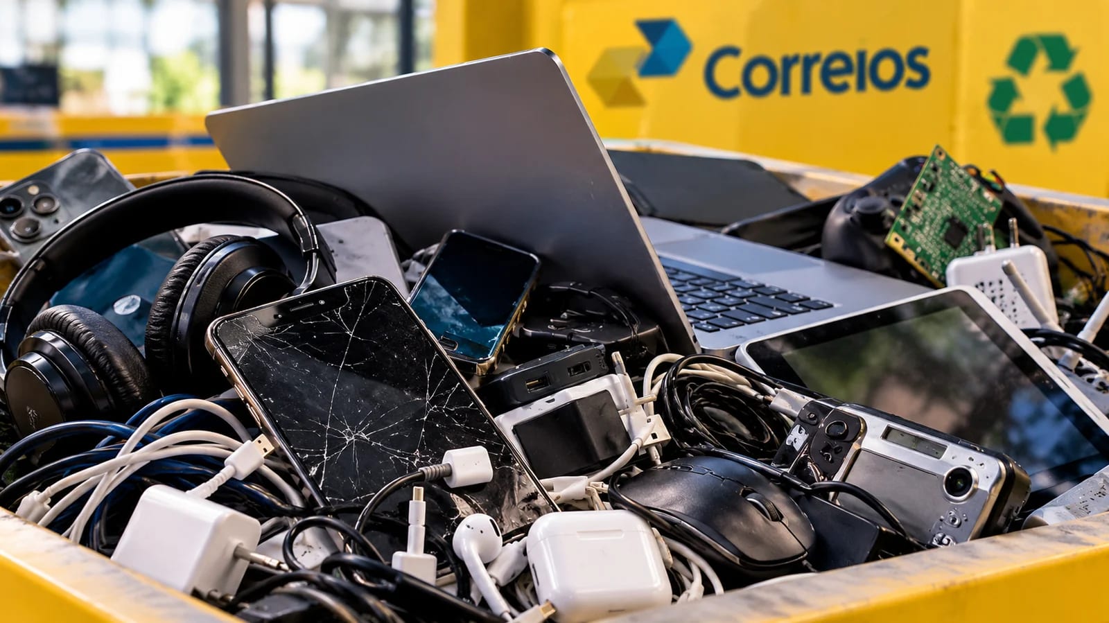 Correios passam a aceitar descarte gratuito de lixo eletrônico em mais de 6 mil agências