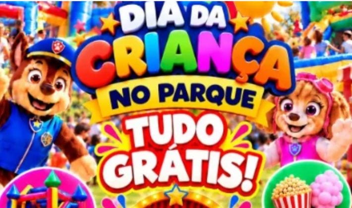 Prefeitura de Reserva promove Dia das Crianças no Parque com tudo grátis no dia 18 de outubro
