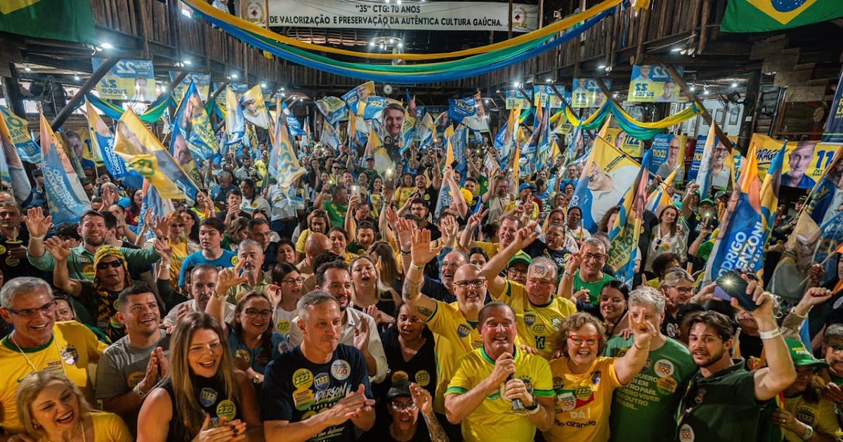 Onyx e Rodrigo Lorenzoni superlotam CTG35 com candidatos ao Senado