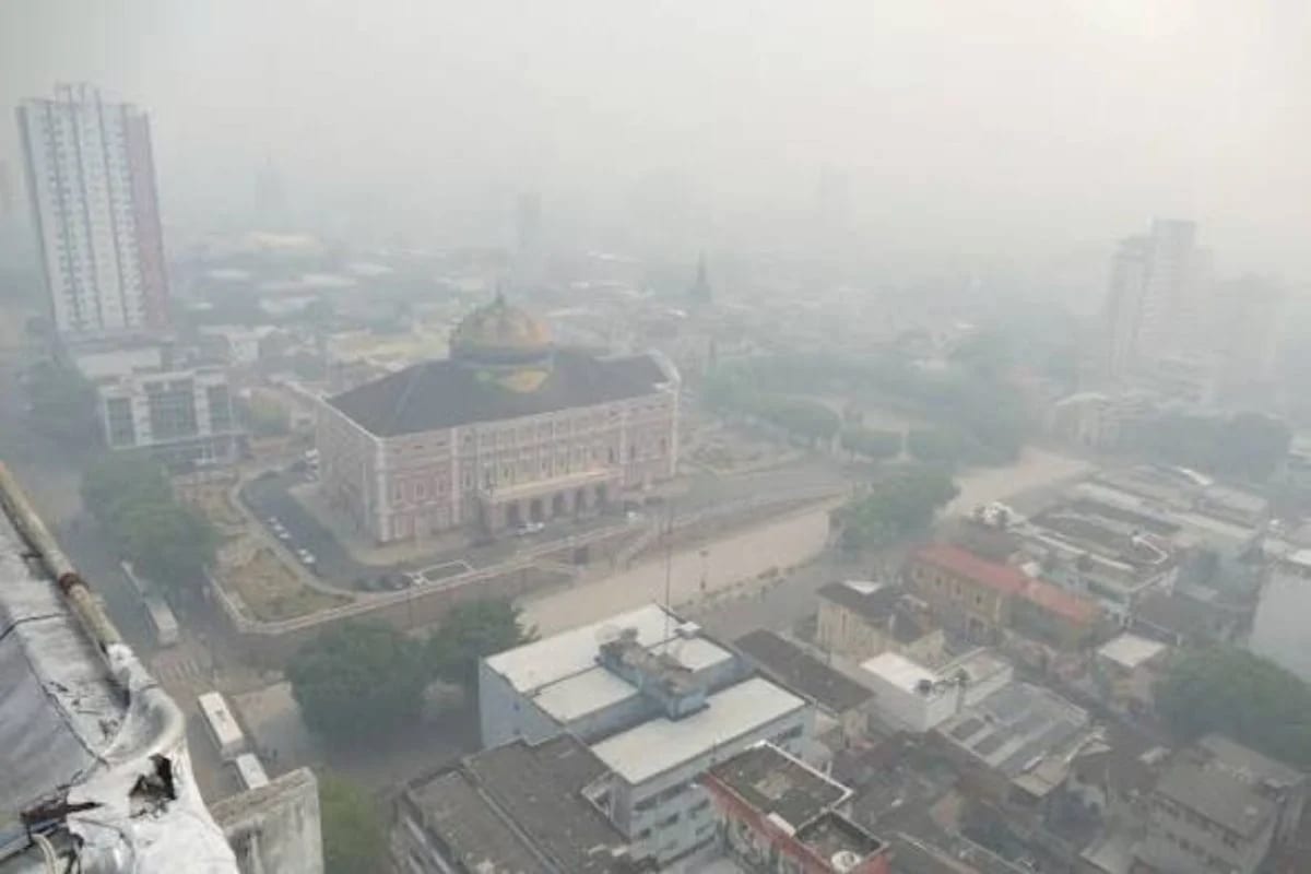 Manaus suspende aulas por má qualidade do ar; MP2,5 chegou a 150,5 µg/m³