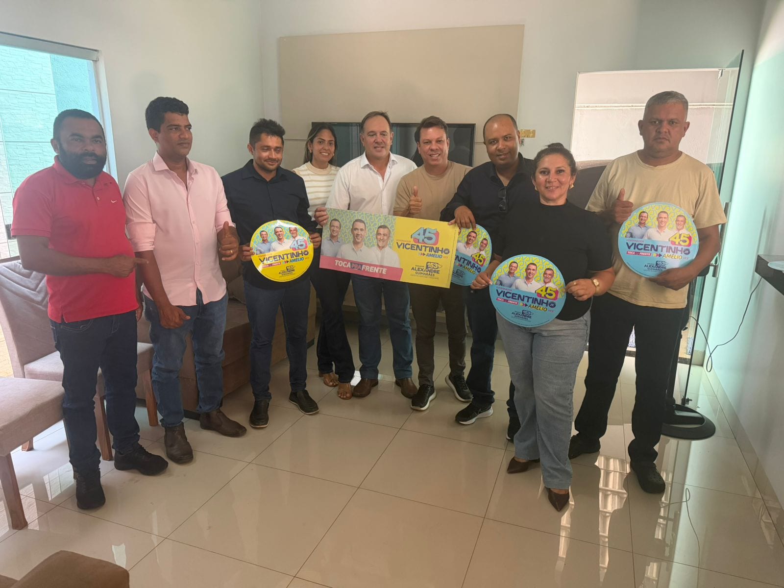 Vereadores de Tocantinópolis reafirmam apoio a Vicentinho e Amélio Cayres e fortalecem união pelo projeto de Governo