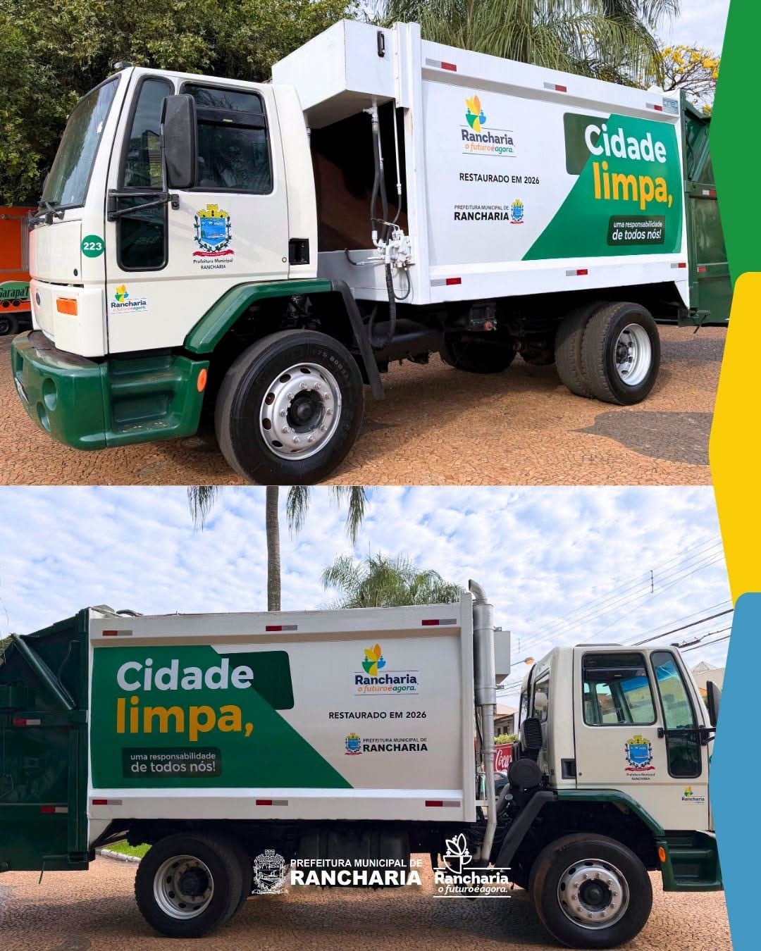 Prefeitura recupera caminhão Ford Cargo por R$ 26.200 para coleta de lixo