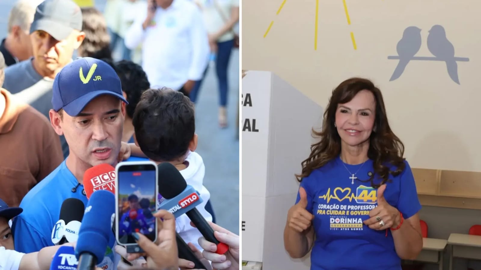 A dois dias da eleição, Dorinha e Vicentinho têm atos de campanha no norte do Tocantins