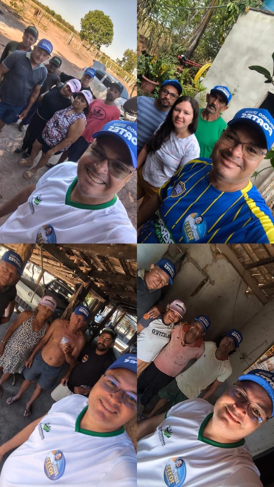 João Gualberto representou três candidatos em agendas em Lagoa do Romão, Pedrinha e Fátima