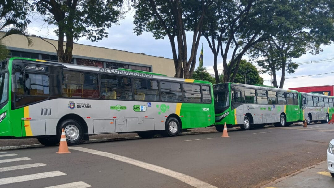 Sumaré entrega quatro ônibus zero km ao transporte urbano