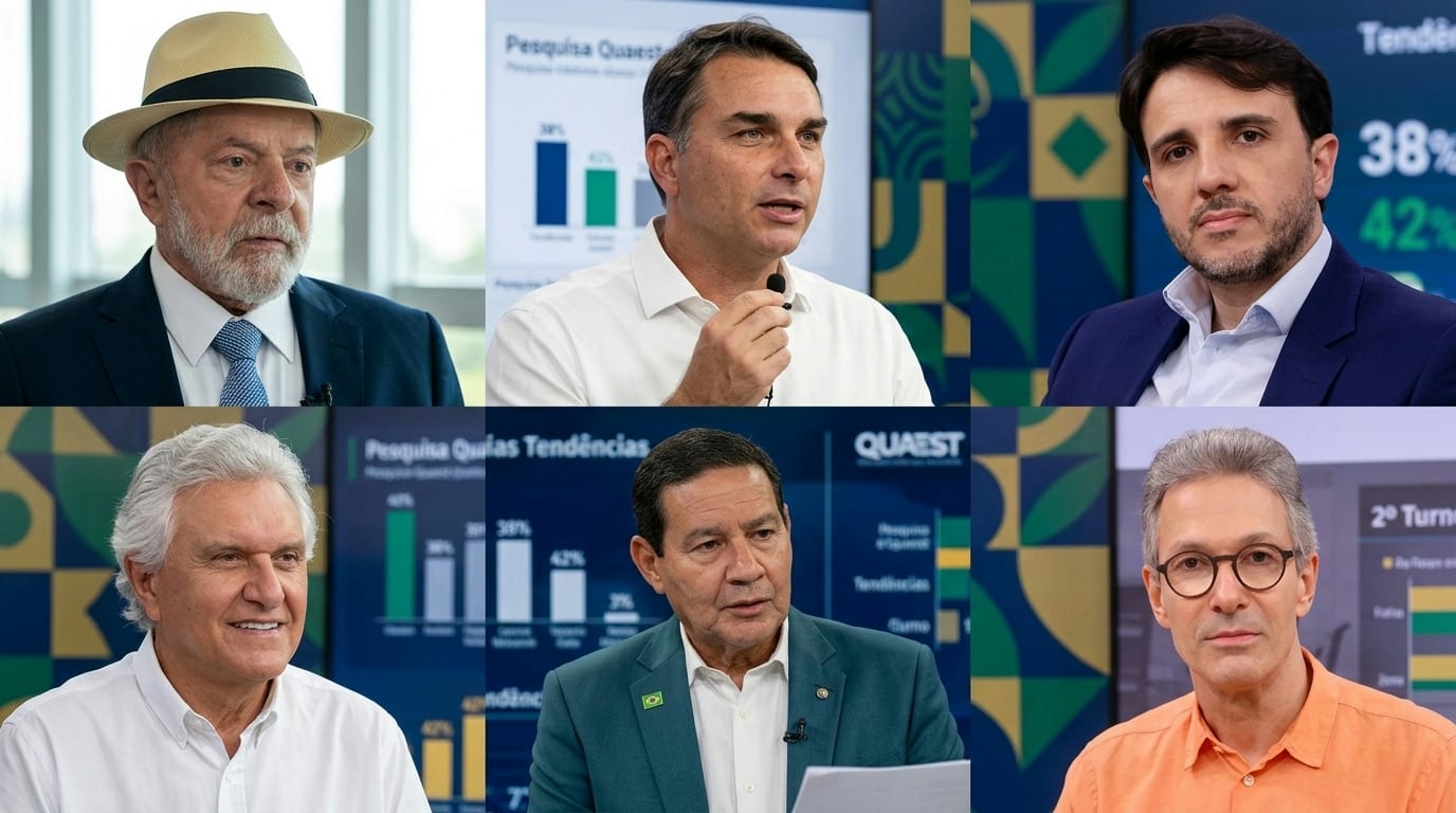 Pesquisa presidencial da Quaest detalha intenções de voto e cenários para o 2º turno