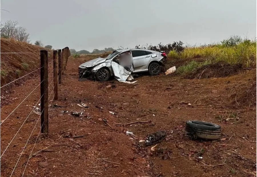 Ex-secretário da Saúde fica ferido em acidente que matou a esposa após carro capotar na TO-070