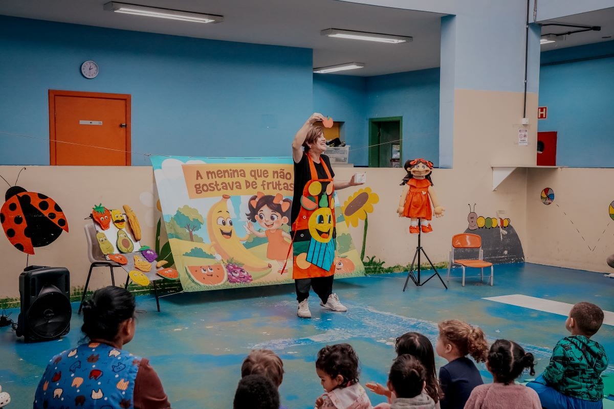Com proposta lúdica, alunos da Educação Infantil de São Bernardo participam de atividade para estímulo à alimentação sau