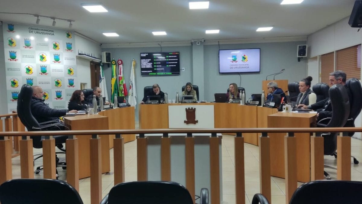 Câmara de Urussanga teve 28ª sessão em 11 de agosto com cobranças sobre serviços