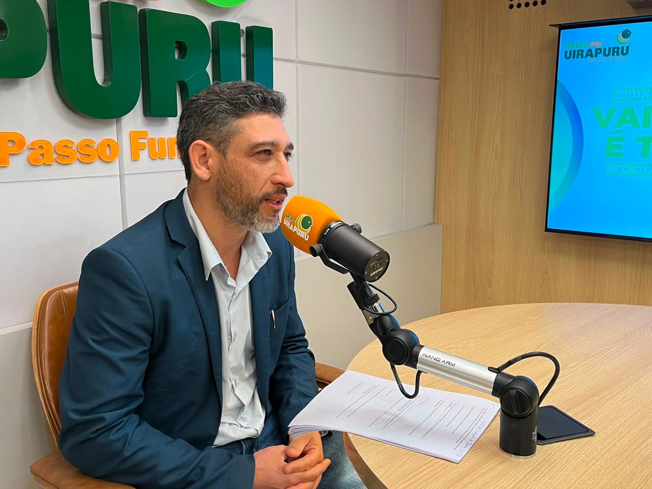Elicezio Brum (Novo) fala de infraestrutura e segurança em entrevista em Passo Fundo