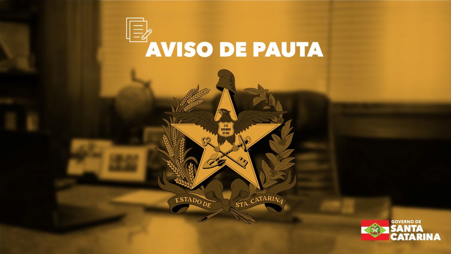 AVISO DE PAUTA: governador Jorginho Mello participa da formatura dos policiais militares do Serviço Militar Estadual Tem