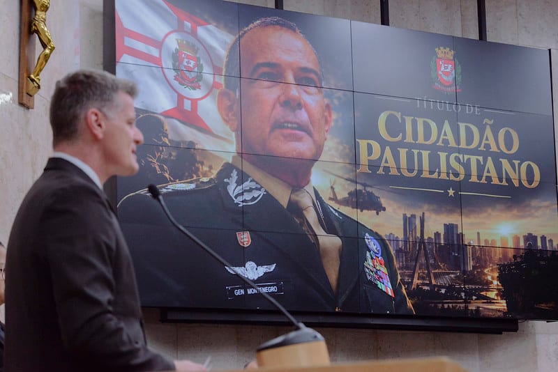 Câmara concede Título de Cidadão Paulistano ao general de exército Pedro Celso Coelho Montenegro