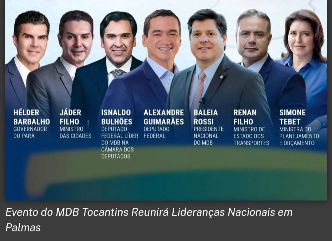 Guimarães (MDB-TO) vira peça-chave na disputa ao Senado no Tocantins