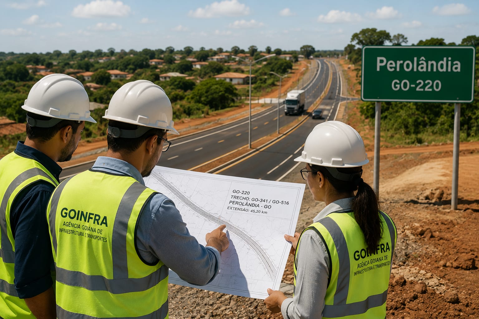 GOINFRA contrata R$118,23 mi para pavimentar 45,2 km da GO-220