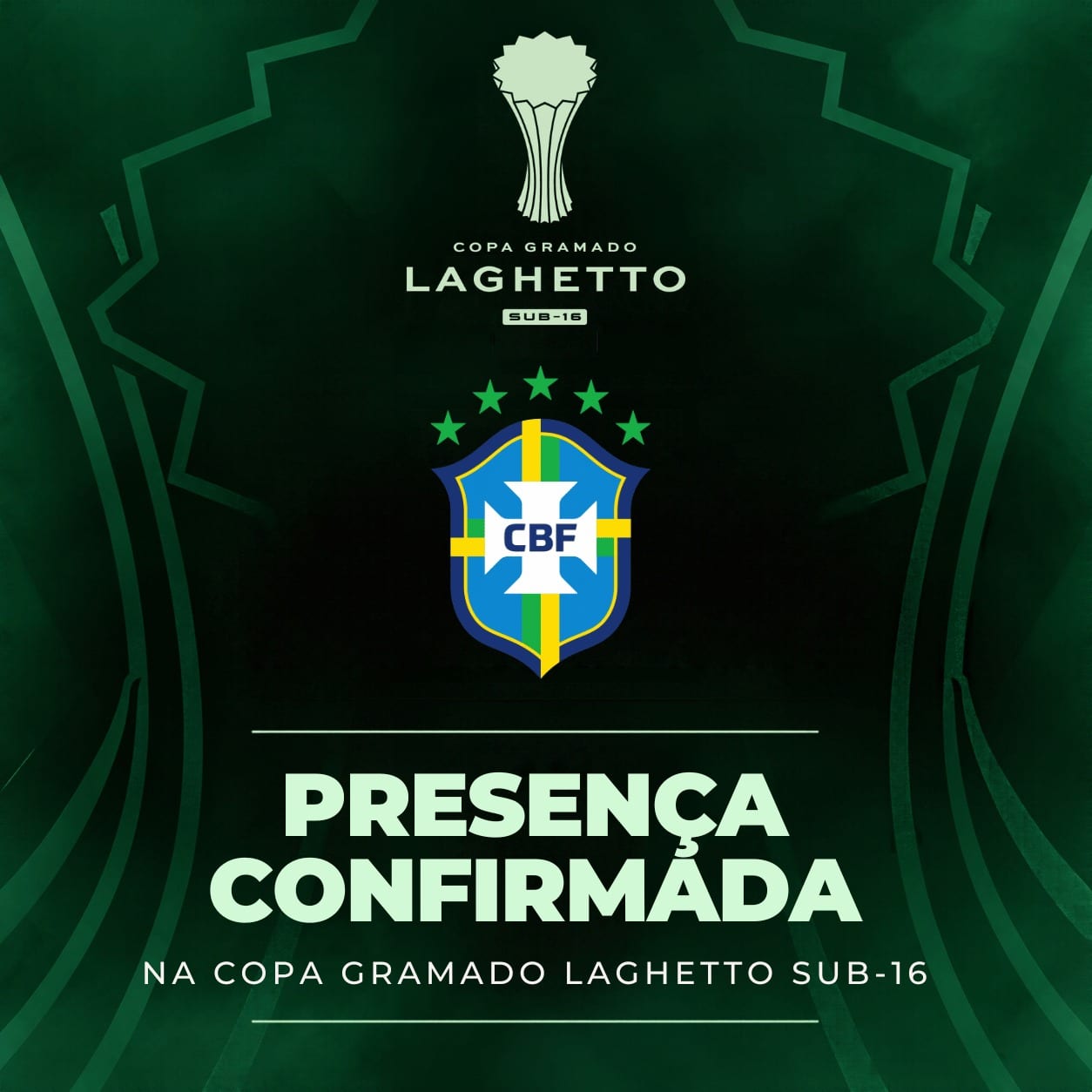 CBF confirma presença na Copa Gramado Laghetto de Futebol Sub-16