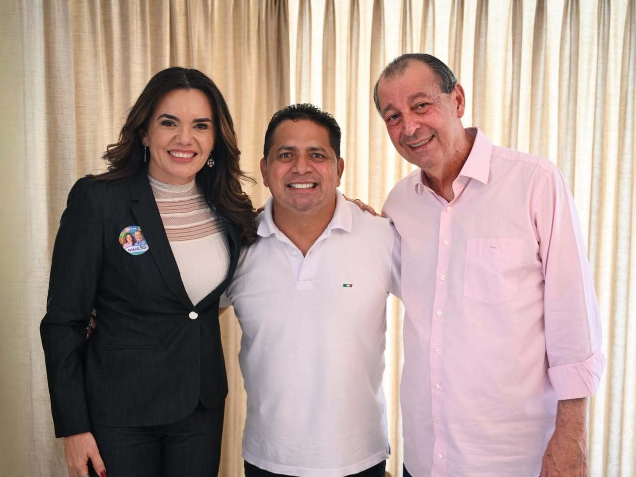 Sabugo reforça aliança com Omar e Alessandra em Manaus