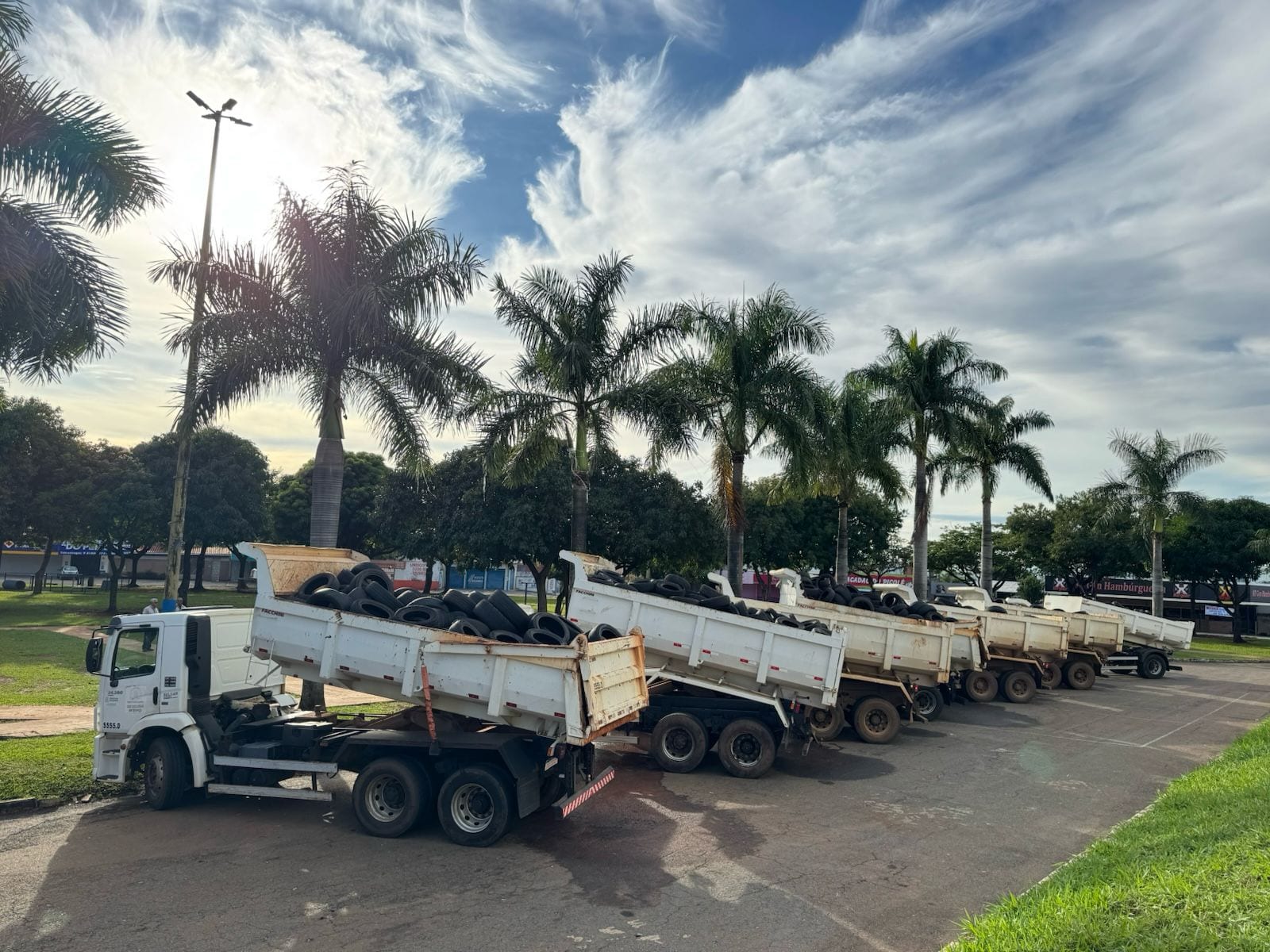 Prefeitura de Goiânia realiza mutirão gratuito de recolhimento de pneus em quatro regiões de Goiânia