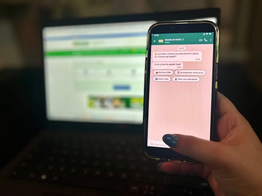 Goiás lança canal no WhatsApp com cinco serviços integrados