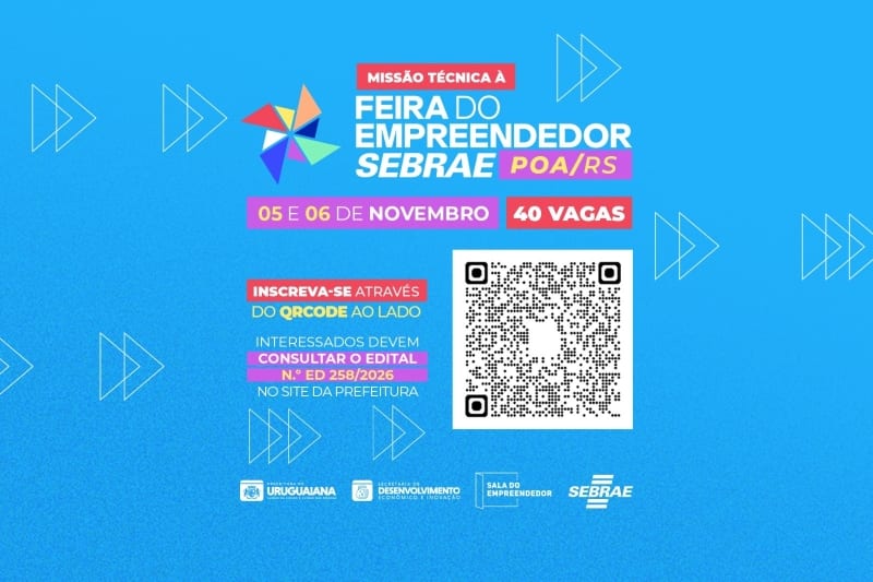 Uruguaiana oferece 40 vagas para missão técnica à Feira do Empreendedor em Porto Alegre