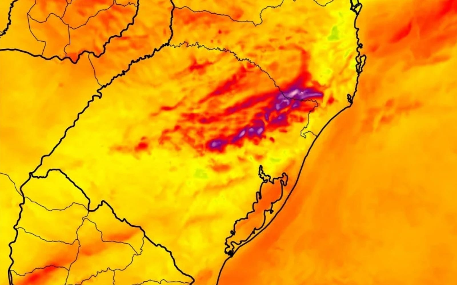 Calor raro traz alerta para tempestades e vento de 100 km/h no RS; saiba onde