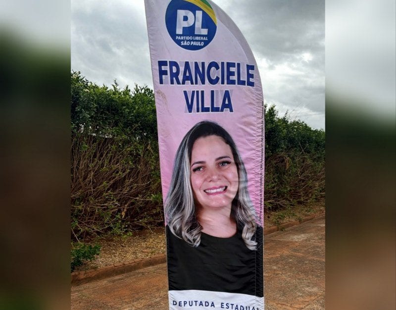 Vereadora Franciele Villa registra furto de ao menos oito windbanners