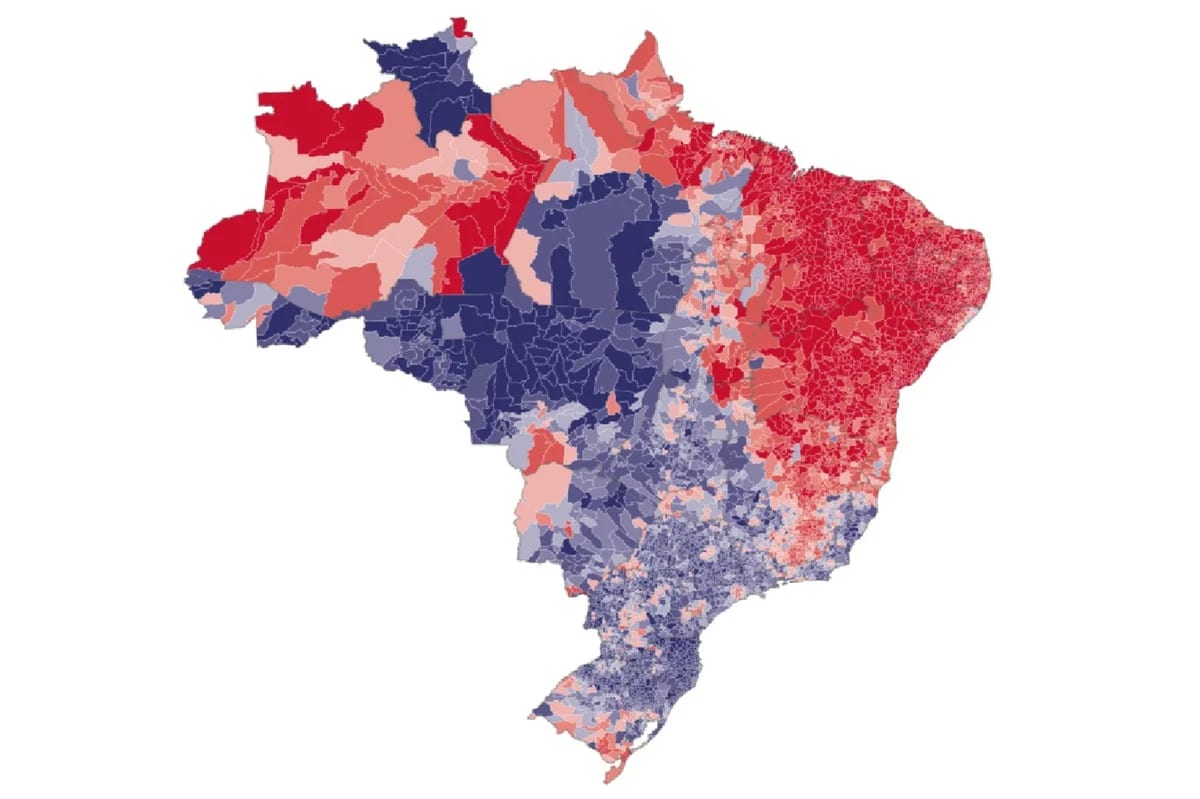 Em mapa interativo da eleição no Brasil, saiba como foi a votação em todas as urnas do país