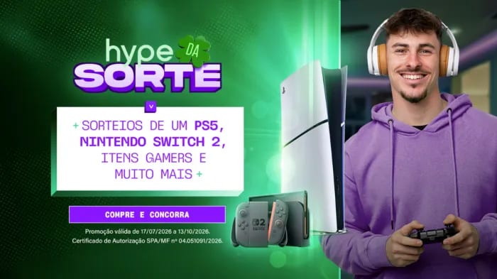 Hype Games distribui mais de 800 prêmios em ação para gamers