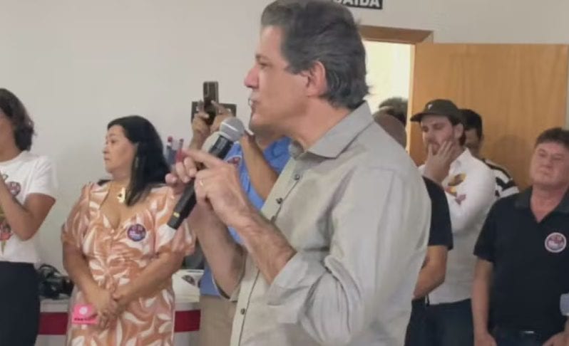 Em agenda pela região, Haddad critica gestão financeira do Estado e propõe mudanças na saúde