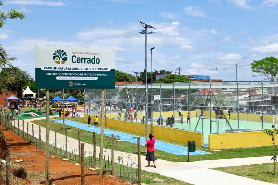 Nova opção de lazer; Parque do Cerrado ganha receptivo e área renovada na zona sul de São José