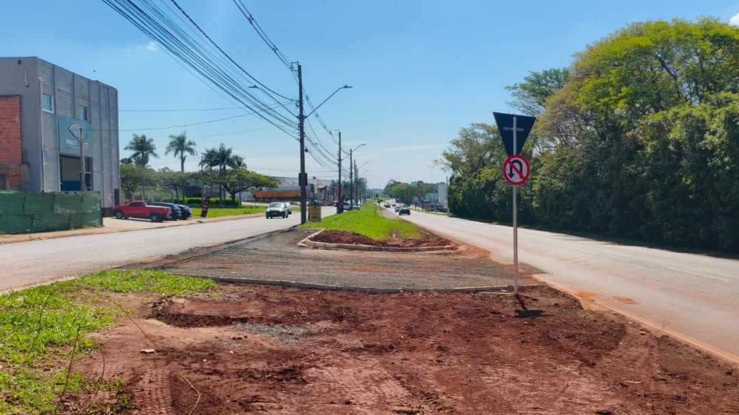 Prefeitura libera novo retorno na Avenida Mineko Ito, próximo ao Real Park, em Sumaré