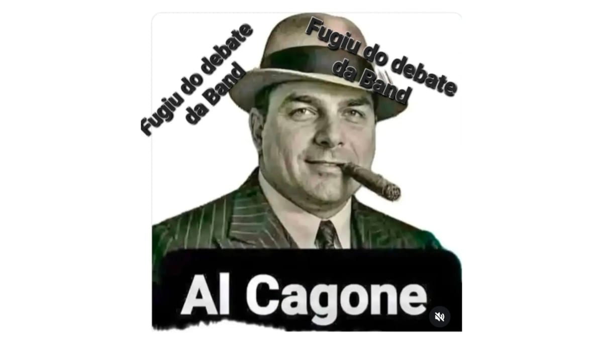 Desistência de Flávio em debates vira meme na internet: "Arregão"